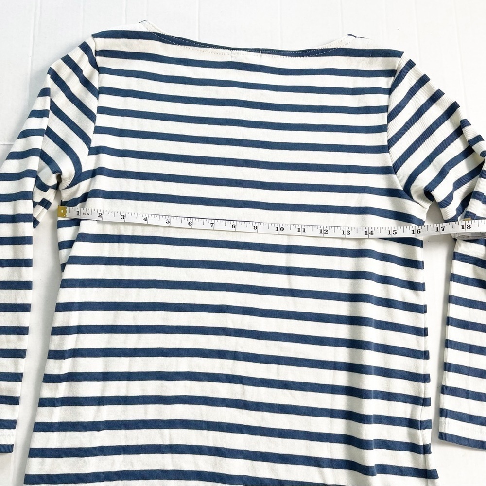 LAKE Women’s French Blue Breton Supima Cotton Dress - Small - Picture 6 of 9